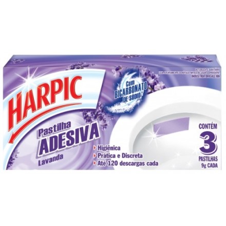 Pastilha Adesiva Harpic 3 Und