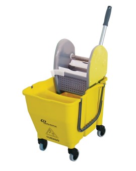 Balde Espremedor Doblo Amarelo Bralimpia