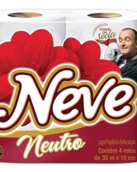Papel Higiênico Neve Folha Dupla 4x30Mt